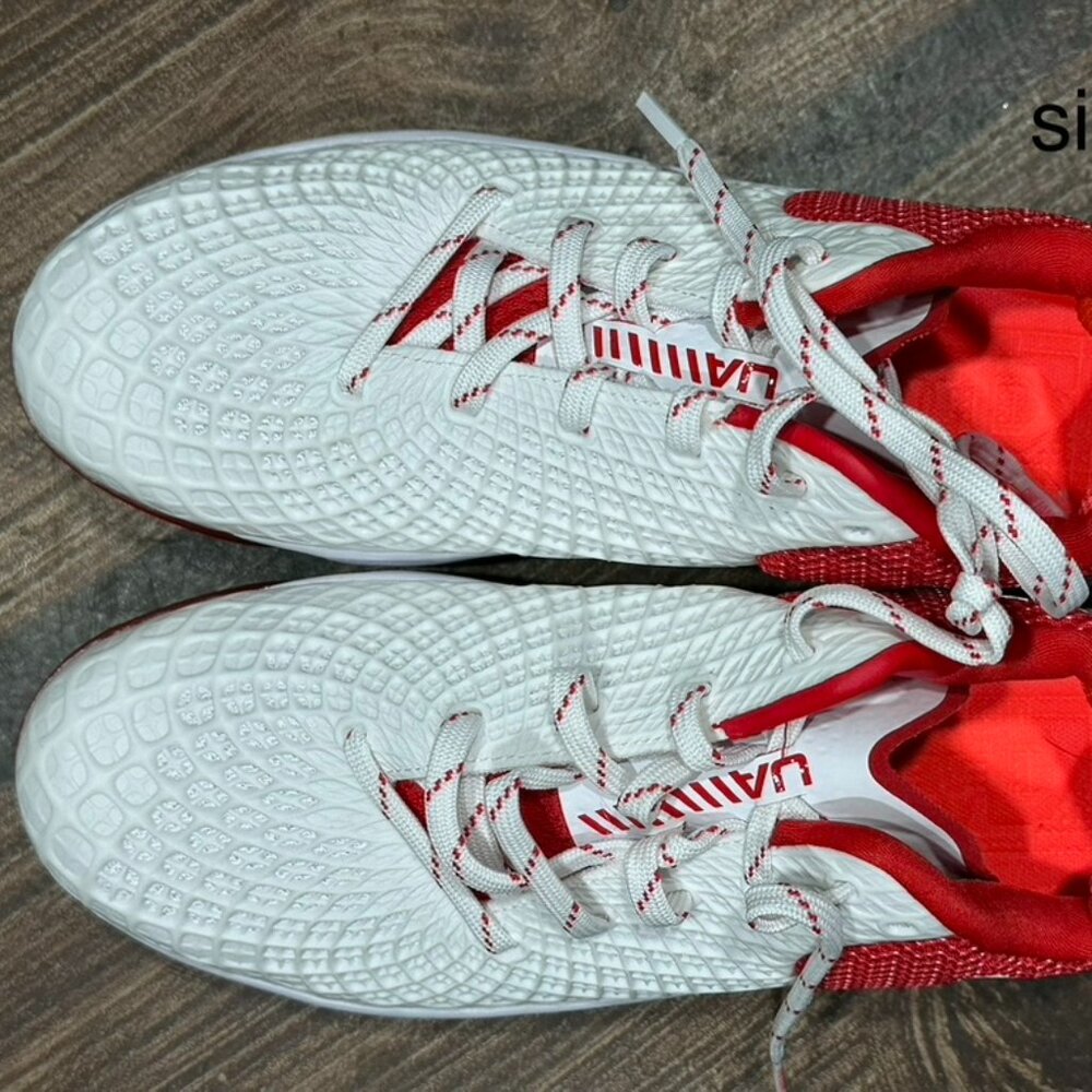 UNDER ARMOUR UA Glyde 2‎ MT Metal Softball Cleats Red US Women's Size 10 NEW $95